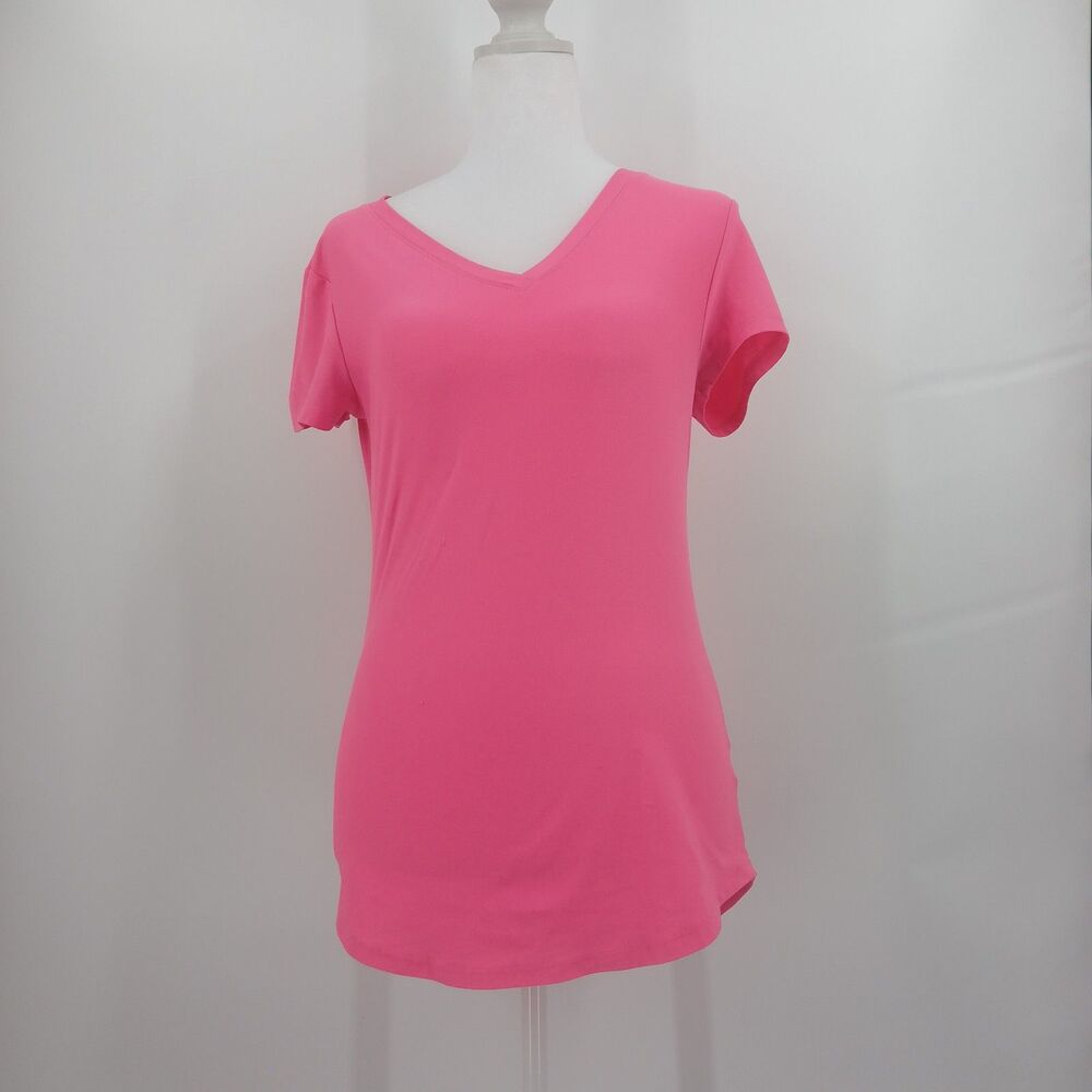 womens hot pink no boundaries size small lightweight tee shirt casual barbie